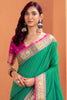 Precious Green Patola Printed Silk Traditional Saree With Blouse