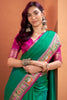 Precious Green Patola Printed Silk Traditional Saree With Blouse
