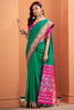 Precious Green Patola Printed Silk Traditional Saree With Blouse