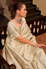Attractive Beige Zari Weaving Satin Silk Festival Wear Saree