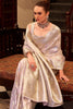 Alluring Lilac Color Zari Weaving Satin Silk Function Wear Saree