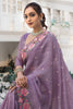 Fabulous Purple Embroidered Silk Festival Wear Saree With Blouse