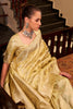 Marvelous Yellow Zari Weaving Satin Silk Event Wear Saree With Blouse