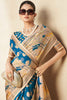 Precious Blue Paithani Border Georgette Event Wear Saree With Blouse