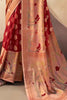 Alluring Red Paithani Border Georgette Traditional Saree