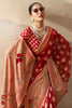 Alluring Red Paithani Border Georgette Traditional Saree