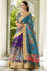 Adorable Purple Kalamkari Print Dola Silk Traditional Lehenga Choli