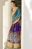 Adorable Purple Kalamkari Print Dola Silk Traditional Lehenga Choli