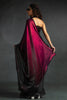 Impressive Magenta Diamond Work Satin Party Wear Pre-Stitched Saree