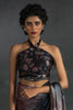 Incredible Rose Gold Diamond Work Satin Party Wear Pre-Stitched Saree