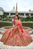 Stunning Multi Color Stone Work Banarasi Silk Wedding Lehenga Choli
