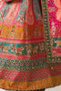 Astonishing Pink Color Embroidered Banarasi Silk Bridal Lehenga Choli