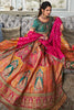 Alluring Multi Color Embroidered Banarasi Silk Wedding Lehenga Choli