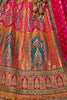 Alluring Multi Color Embroidered Banarasi Silk Wedding Lehenga Choli