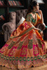 Delightful Multi Color Embroidered Banarasi Silk Wedding Lehenga Choli