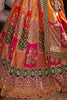 Delightful Multi Color Embroidered Banarasi Silk Wedding Lehenga Choli