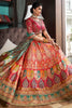 Glamorous Multi Color Embroidered Banarasi Silk Wedding Lehenga Choli