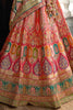 Glamorous Multi Color Embroidered Banarasi Silk Wedding Lehenga Choli