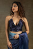Winning Sky-Blue Chiffon Party Wear Pre-Stitched Saree With Blouse