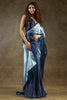 Winning Sky-Blue Chiffon Party Wear Pre-Stitched Saree With Blouse