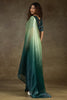Stunning Light Green Chiffon Event Wear Pre-Stitched Saree With Blouse