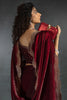 Delightful Maroon Zarkan Work Satin Silk Function Wear Saree