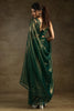 Fascinating Green Chiffon Party Wear Pre-Stitched Saree With Blouse