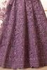 Ravishing Purple Embroidered Net Reception Wear Lehenga Choli