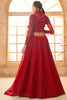 Amazing Red Thread Work Net Function Wear Lehenga Choli With Dupatta