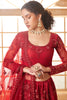 Captivating Red Embroidery Work Net Reception Wear Lehenga Choli