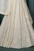 Charming Off-White Embroidered Georgette Wedding Wear Lehenga Choli