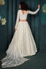 Charming Off-White Embroidered Georgette Wedding Wear Lehenga Choli