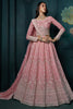 Fascinating Baby Pink Sequins Georgette Bridesmaid Lehenga Choli 