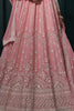 Fascinating Baby Pink Sequins Georgette Bridesmaid Lehenga Choli 