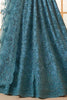 Spectacular Teal Blue Stone Work Net Engagement Wear Lehenga Choli