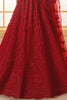 Impressive Red Thread Embroidery Work Net Event Wear Lehenga Choli