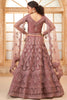 Majestic Mauve Thread Work Net Function Wear Lehenga Choli