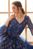 Enchanting Navy Blue Embroidered Net Reception Wear Lehenga Choli