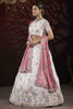 Amazing Off-White Embroidered Net Reception Wear Lehenga Choli