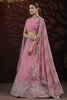 Astonishing Pink Sequins Net Wedding Wear Lehenga Choli 