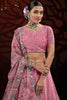 Astonishing Pink Sequins Net Wedding Wear Lehenga Choli 