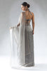 Wonderful Grey Plain Shaded Organza Function Wear Saree With Blouse