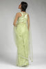 Delightful Light-Green Lace Work Net Party Wear Pre-Stitched Saree