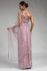 Precious Lilac color Lace Work Net Function Wear Pre-Stitched Saree