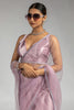 Precious Lilac color Lace Work Net Function Wear Pre-Stitched Saree