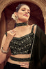 Gorgeous Black Embroidered Georgette Party Wear Lehenga Choli