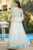Stunning White Thread Embroidery Organza Bridesmaid Lehenga Choli