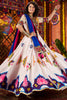Unique White Digital Printed Gaji Silk Festival Wear Lehenga Choli With Dupatta