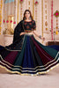 Attractive Black Thread Embroidered Cotton Traditional Lehenga Choli With Dupatta