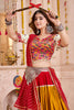 Stunning Multi-Color Cotton Navratri Special Lehenga Choli With Printed Dupatta